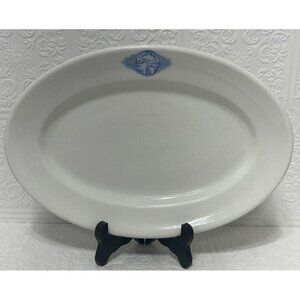 Vintage WALKER CHINA Restaurant Ware Platter NEBRASKA STATE SEAL